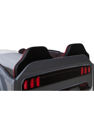 Ліжко гоночна машина Мустанг сіра